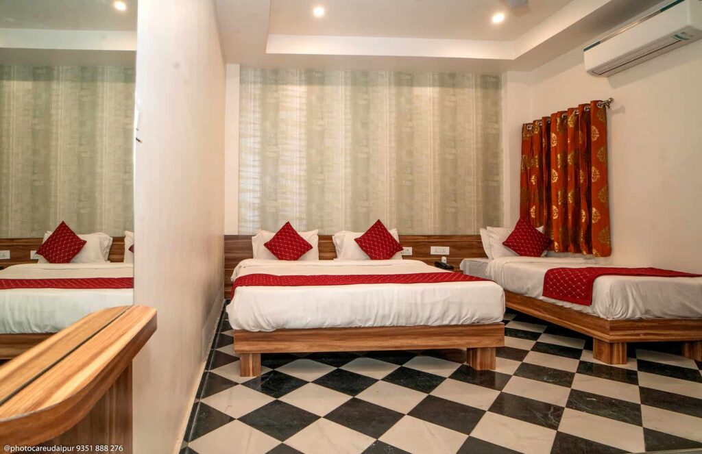 Deluxe Triple Room in Udaipur - The Uddhav Elite Hotel